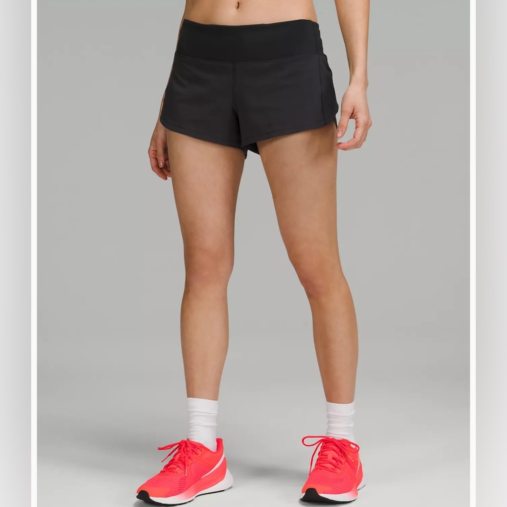 Speed Up Low-Rise Lined Short 2.5" Black